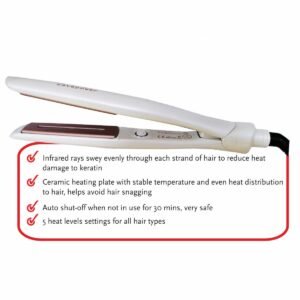 WAVE POWER WP-715 2IN1 INFRARED CERAMIC HAIR STRAIGHTENER & CURLER